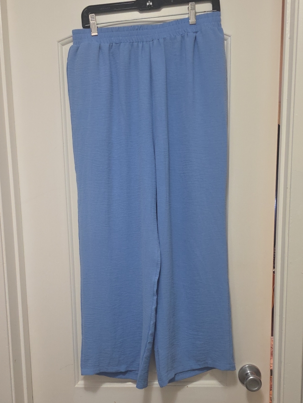 Light Blue Wide-Leg Women’s Pants